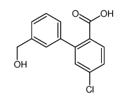 4-chloro-2-[3-(hydroxymethyl)phenyl]benzoic acid结构式