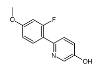 6-(2-fluoro-4-methoxyphenyl)pyridin-3-ol结构式
