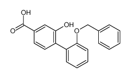 3-hydroxy-4-(2-phenylmethoxyphenyl)benzoic acid结构式