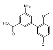 3-amino-5-(5-chloro-2-methoxyphenyl)benzoic acid结构式