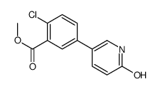 methyl 2-chloro-5-(6-oxo-1H-pyridin-3-yl)benzoate结构式