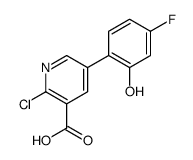 2-chloro-5-(4-fluoro-2-hydroxyphenyl)pyridine-3-carboxylic acid Structure