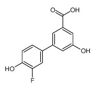 3-(3-fluoro-4-hydroxyphenyl)-5-hydroxybenzoic acid Structure