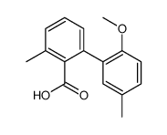 2-(2-methoxy-5-methylphenyl)-6-methylbenzoic acid结构式