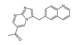 1-(3-(quinolin-6-ylmethyl)imidazo[1,2-a]pyrimidin-6-yl)ethanone Structure