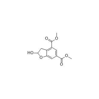 二甲基2-羟基-2,3-二氢苯并呋喃-4,6-二羧酸酯结构式