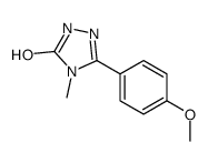 3-(4-methoxyphenyl)-4-methyl-1H-1,2,4-triazol-5-one结构式
