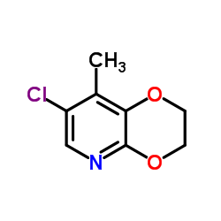 7-Chloro-8-methyl-2,3-dihydro[1,4]dioxino[2,3-b]pyridine Structure
