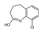 9-Chloro-4,5-dihydro-1H-benzo[b]azepin-2(3H)-one Structure