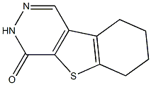 Benzothieno[2,3-d]pyridazin-4(3H)-one, 6,7,8,9-tetrahydro-结构式