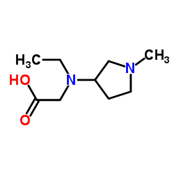 N-Ethyl-N-(1-methyl-3-pyrrolidinyl)glycine Structure