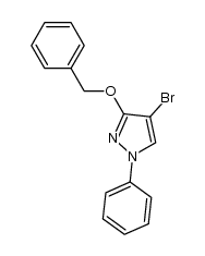 O-benzyl-4-bromo-1-phenyl-1H-pyrazole Structure
