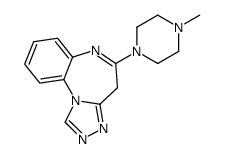 5-(4-methylpiperazin-1-yl)-4H-[1,2,4]triazolo[4,3-a][1,5]benzodiazepine结构式