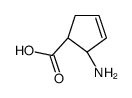 3-Cyclopentene-1-carboxylicacid,2-amino-,(1R,2S)-rel-(9CI)结构式