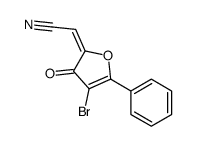 (2E)-2-(4-bromo-3-oxo-5-phenylfuran-2-ylidene)acetonitrile Structure