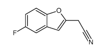 (5-FLUORO-1-BENZOFURAN-2-YL)ACETONITRILE Structure