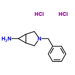 3-Benzyl-3-azabicyclo[3.1.0]hexan-6-amine dihydrochloride结构式