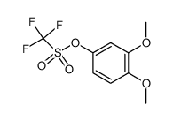 3,4-dimethoxyphenyl trifluoromethanesulfonate结构式