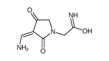 2-[(3E)-3-(aminomethylidene)-2,4-dioxopyrrolidin-1-yl]acetamide结构式