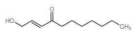 1-Hydroxy-2-undecen-4-one structure
