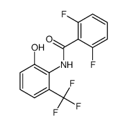 2,6-difluoro-N-(2-hydroxy-6-(trifluoromethyl)phenyl)benzamide结构式