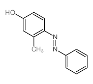 Phenol,3-methyl-4-(2-phenyldiazenyl)- Structure