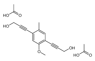 acetic acid,3-[4-(3-hydroxyprop-1-ynyl)-5-methoxy-2-methylphenyl]prop-2-yn-1-ol结构式