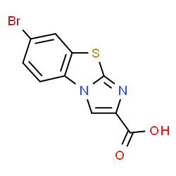 7-BROMOIMIDAZO[2,1-B]BENZOTHIAZOLE-2-CARBOXYLIC ACID结构式