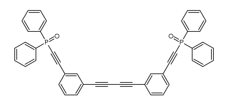 ((buta-1,3-diyne-1,4-diylbis(3,1-phenylene))bis(ethyne-2,1-diyl))bis(diphenylphosphine oxide) Structure