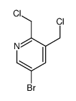 5-bromo-2,3-bis(chloromethyl)pyridine结构式