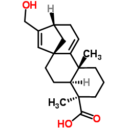 ent-17-Hydroxykaura-9(11),15-dien-19-oic acid structure