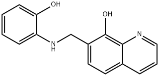 7-((2-hydroxyphenylamino)methyl)quinolin-8-ol结构式