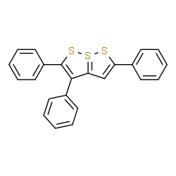 2,3,5-Triphenyl[1,2]dithiolo[1,5-b][1,2]dithiole-7-SIV结构式