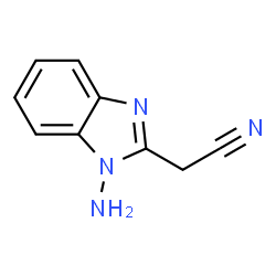 1H-Benzimidazole-2-acetonitrile,1-amino-(9CI) Structure