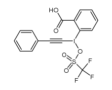 phenylethynyl(o-carboxyphenyl)iodonium triflate结构式