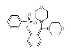 Benzenesulfonamide,N-[6-(di-4-morpholinylmethylene)-2,4-cyclohexadien-1-ylidene]- Structure