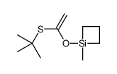 1-(1-tert-butylsulfanylethenoxy)-1-methylsiletane结构式