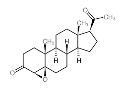 4beta,5beta-Epoxypregnane-3,20-dione Structure