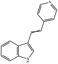 3-[2-(4-吡啶基)乙烯基]-1H-吲哚结构式