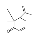 (5S)-2,6,6-trimethyl-5-prop-1-en-2-ylcyclohex-2-en-1-one Structure