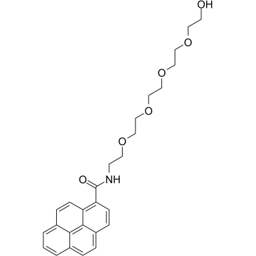 Pyrene-PEG5-alcohol Structure