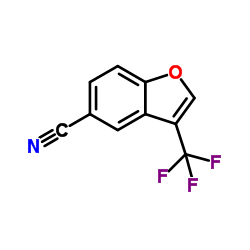 3-三氟甲基苯并呋喃-5-甲腈结构式