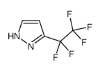 5-(1,1,2,2,2-pentafluoroethyl)-1H-pyrazole结构式