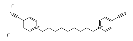 1-[9-(4-cyanopyridin-1-ium-1-yl)nonyl]pyridin-1-ium-4-carbonitrile,diiodide Structure