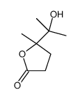 5-(2-hydroxypropan-2-yl)-5-methyloxolan-2-one结构式