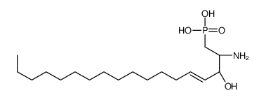 [(2R,3R)-2-amino-3-hydroxyoctadec-4-enyl]phosphonic acid结构式