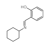 Phenol,2-[(cyclohexylimino)methyl]- structure