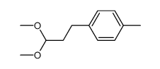 1.1-Dimethoxy-3-p-tolyl-propan Structure