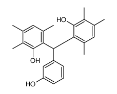 2-[(3-hydroxyphenyl)-(2-hydroxy-3,4,6-trimethylphenyl)methyl]-3,5,6-trimethylphenol结构式