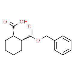 (1S,2R)-2-((苄氧基)羰基)环己烷-1-羧酸结构式